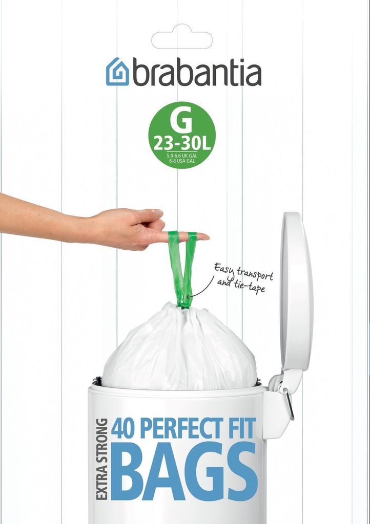 Brabantia PerfectFit Müllbeutel Typ G 25-30 L, 40 Stck Produktbild 1