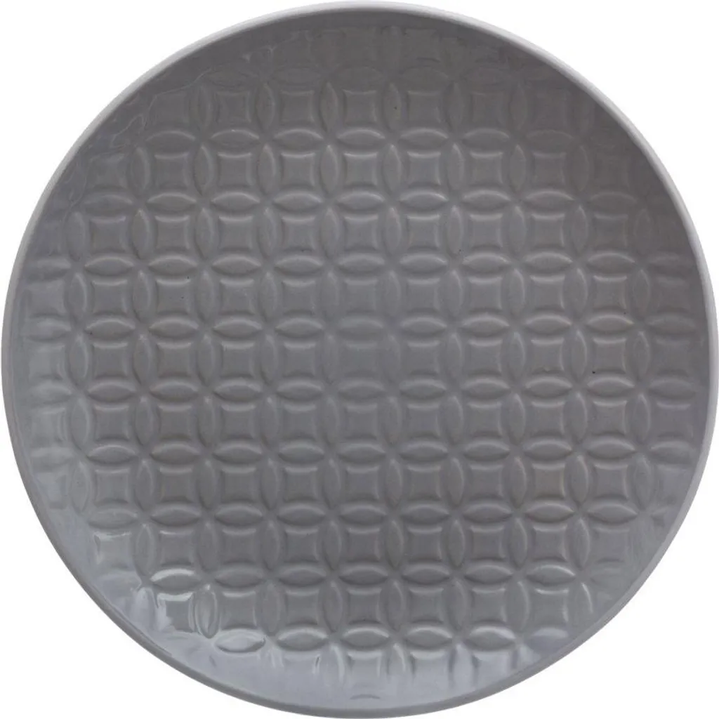 Set Piatti Dessert Grigio Vetroceramica - Eleganza Secret de Gourmet