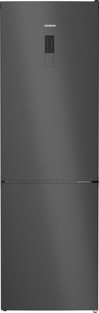 Siemens Kühl-Gefrier-Kombination KG36NXXBF 186x60cm gebürsteter schwarzer Stahl AntiFinger...