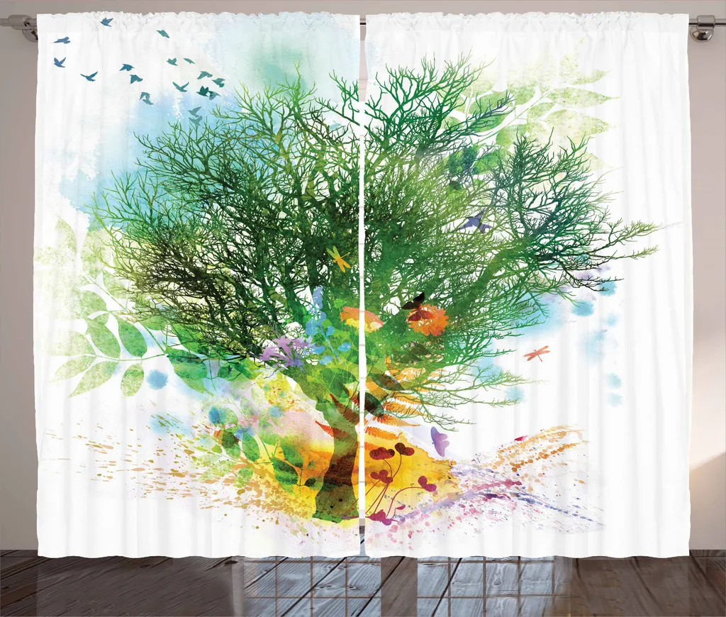 ABAKUHAUS Tenda Rustica Primavera Multicolore per Casa Chic