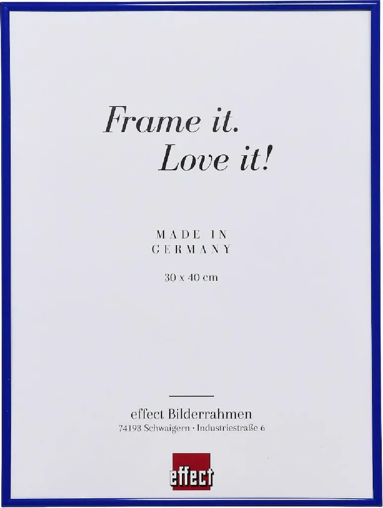 Cornice in plastica effetto Art blue 25x50 cm vetro acrilico