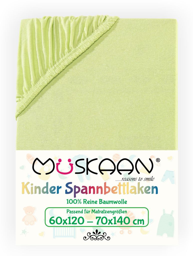 Müskaan Jersey Kinder Spannbettlaken 60x120 - 70x140 cm Produktbild 