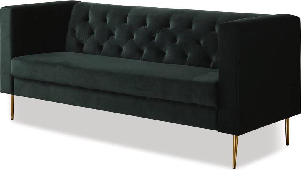 Canapé fixe en velours "Bruce" - 196 x 76 x 82 cm - 3 Image du produit 