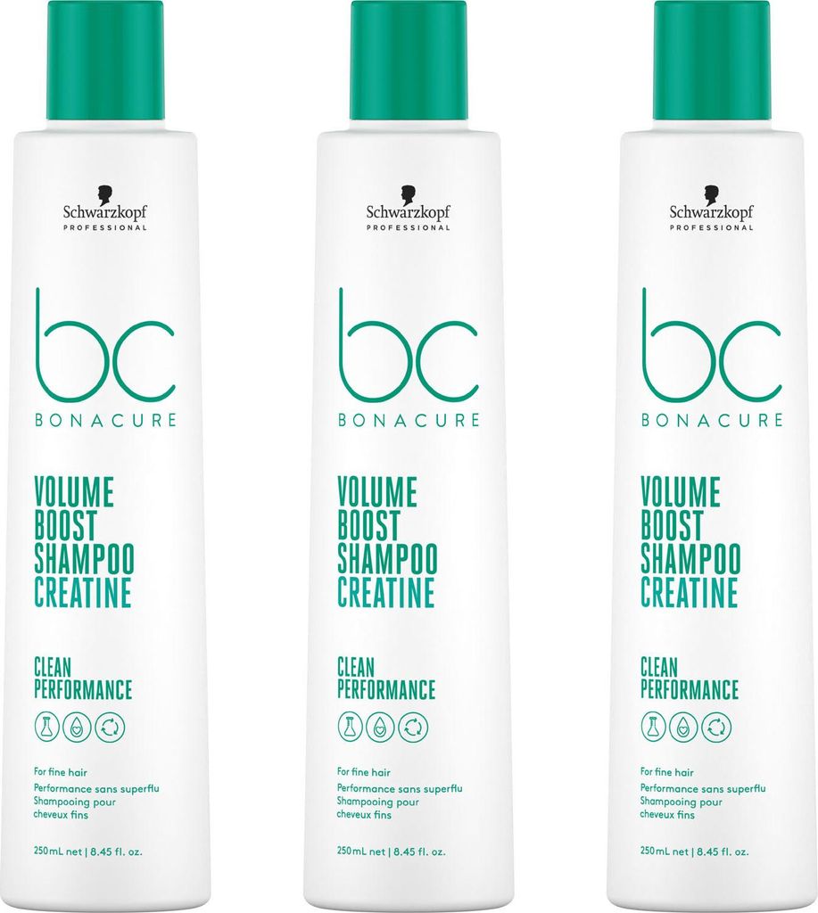 BC Bonacure Volume Boost Shampoo 3x250 ml