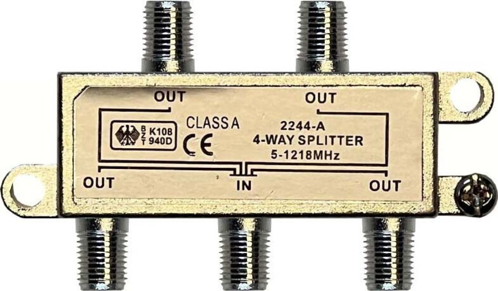 Kreiling Tech. F-Verteiler 4fach 5-1000MHz Class A VT 2244