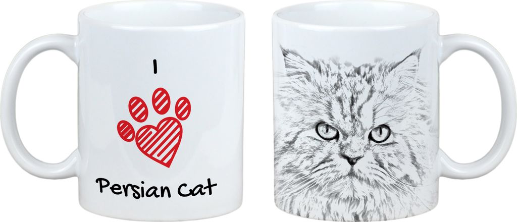 Perser - Tasse mit Katze, entzückende Tasse mit Grafik, Geschenk mit Ihrem Foto von der Marke Art-Dog