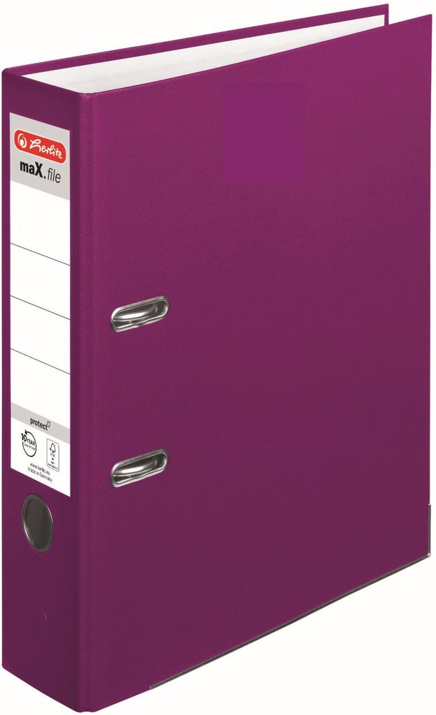 Herlitz Ordner maX.file protect A4 8cm Brombeer Image du produit 