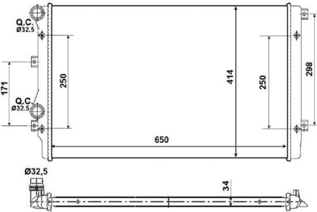 Kühler, Motorkühlung NRF 53406A
