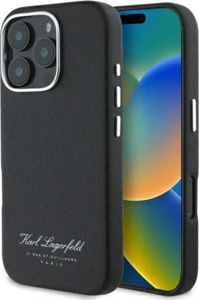 Karl Lagerfeld Hotel RSG - iPhone 16 Pro Hülle (Schwarz)