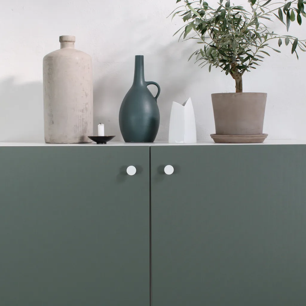 Natural Goods Berlin Maniglia per mobili KREISEL, pomolo per mobili, maniglia per armadi, pomolo per cassetti e porte, oro (spazzolato), 10 pezzi - 2