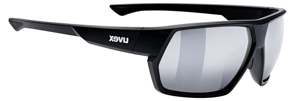Sportstyle 238 - Sportbrille für Damen und Herren - 100% UVA-, B, C Schutz - Schutz vor IR-Strahlung - schwarz matt/spiegelnd silber - Einheitsgr...