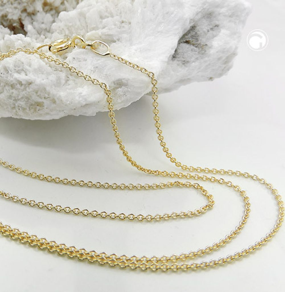 Kette, Anker rund 1,1mm 38cm 9Kt GOLD Produktbild 