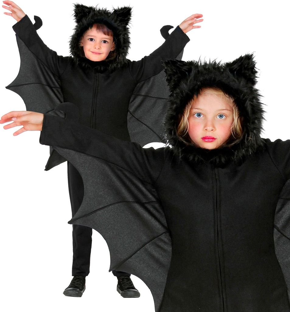 Fledermaus Poncho mit Kapuze 140 Produktbild 