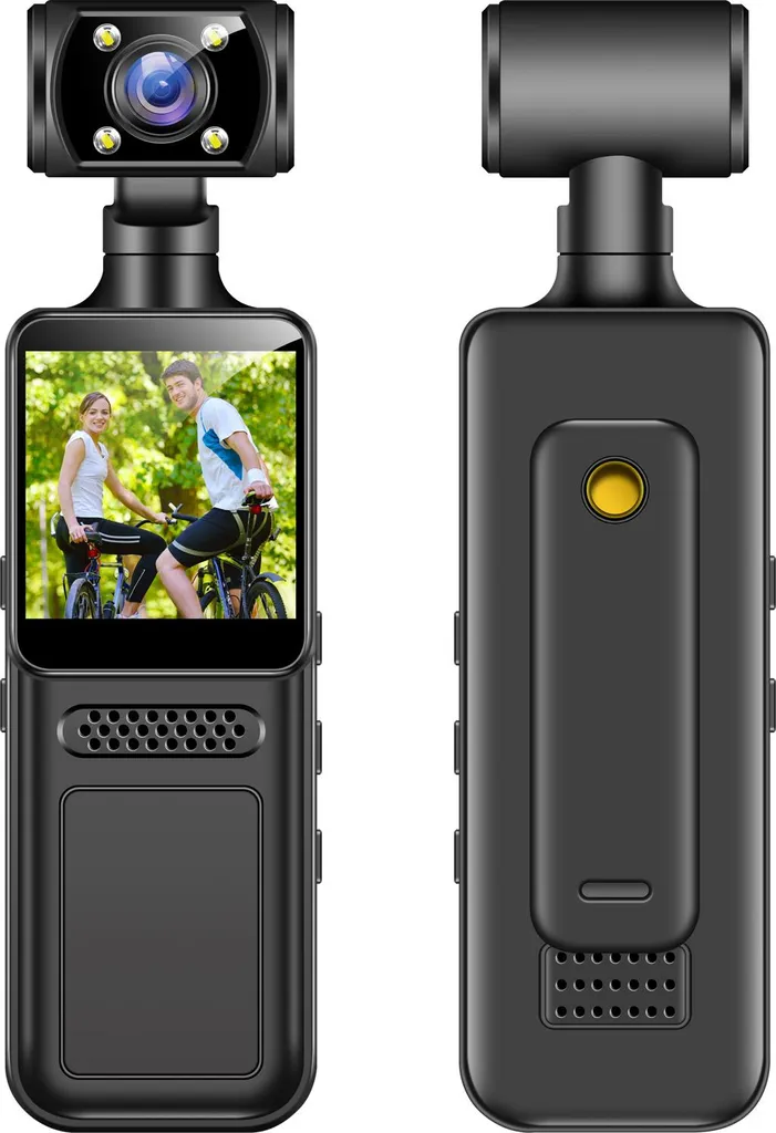 Caméra de Surveillance de Poche HD M12 pour Sport et Sécurité Personnelle