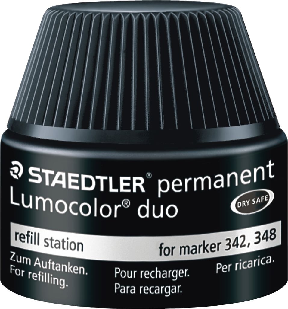 Tankstelle Lumocolor duo schwarz Packung mit 4 Stück