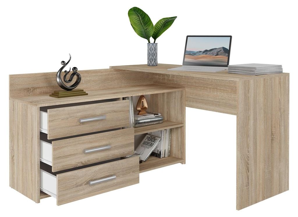Scrivania Topeshop DANY SONOMA KPL Colore quercia Immagine del prodotto 