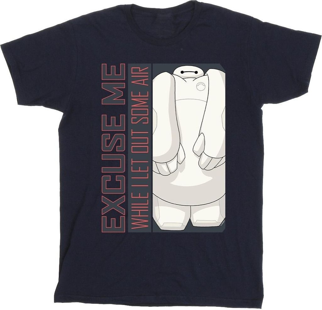 Disney - "Big Hero 6 Excuse Me Some Air" T-Shirt für Herren BI49355 (S) (Marineblau)