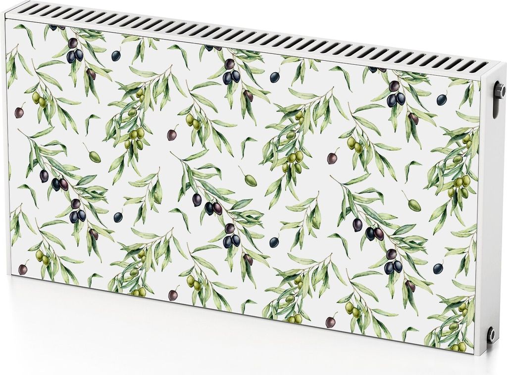 Fruchtblätter – Magnetische Heizkörperabdeckung – 110x60 cm – Magnet Heizkörperabdeckung – 3D Würfel – Heizkörperverkleidung – Mag...