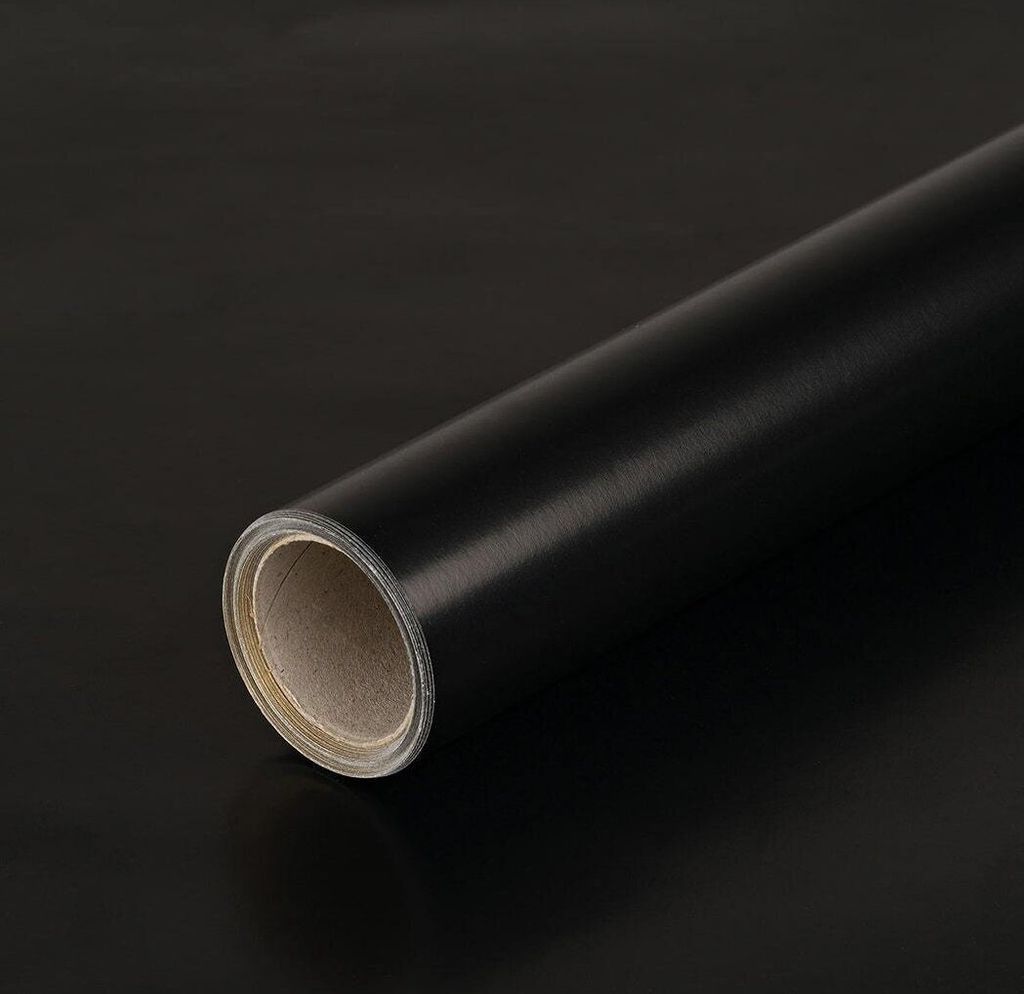 Papier cadeau noir et or, 0,70 x 10 m, imprimé recto-verso Image du produit 