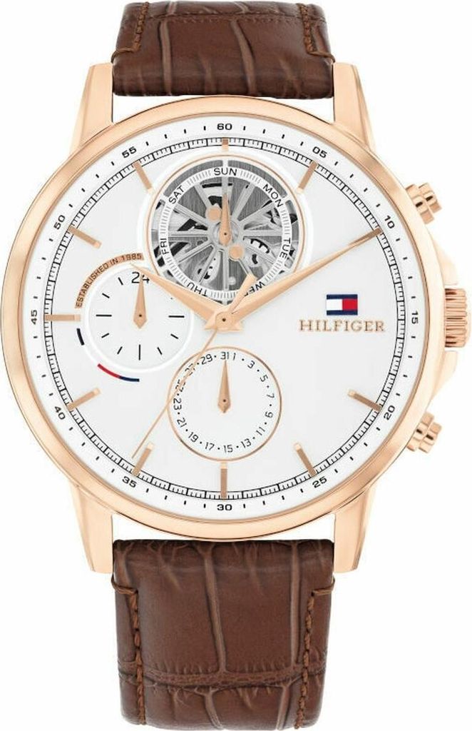 Orologio da uomo Tommy Hilfiger STEWART Bianco (Ø 44 mm) Immagine del prodotto 