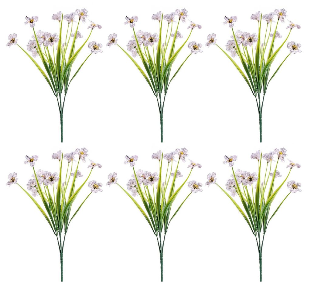 Künstliche Blumen, höhenverstellbar, farbecht, handgefertigt, realistische Seidenblütenblätter, kein Gießen nötig, für sonnenlichttaugliches...