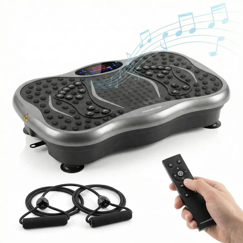 Appareil de fitness vibrant avec bandes élastiques et télécommande IR
