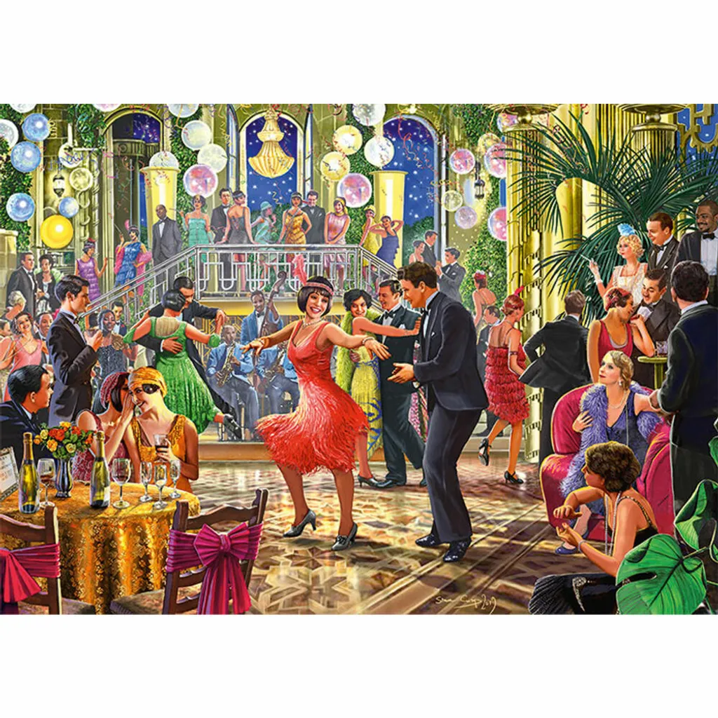Puzzle 500 pièces Dancing the Night Away - Pièces solides sans reflets - 4