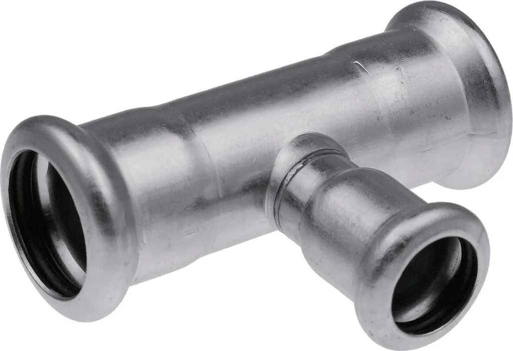 Té de réduction en acier inoxydable 28/15/28 - Raccord Inox Qualité