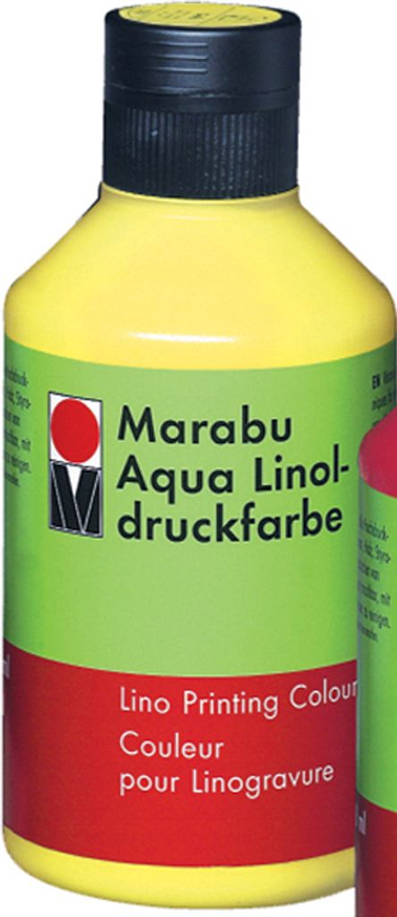 Marabu Aqua Linoldruckfarbe mittelgelb 250 ml