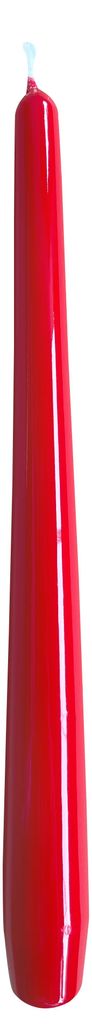 Gelackte Spitzkerzen Rot 240 x Ø 23 mm, 12 Stück
