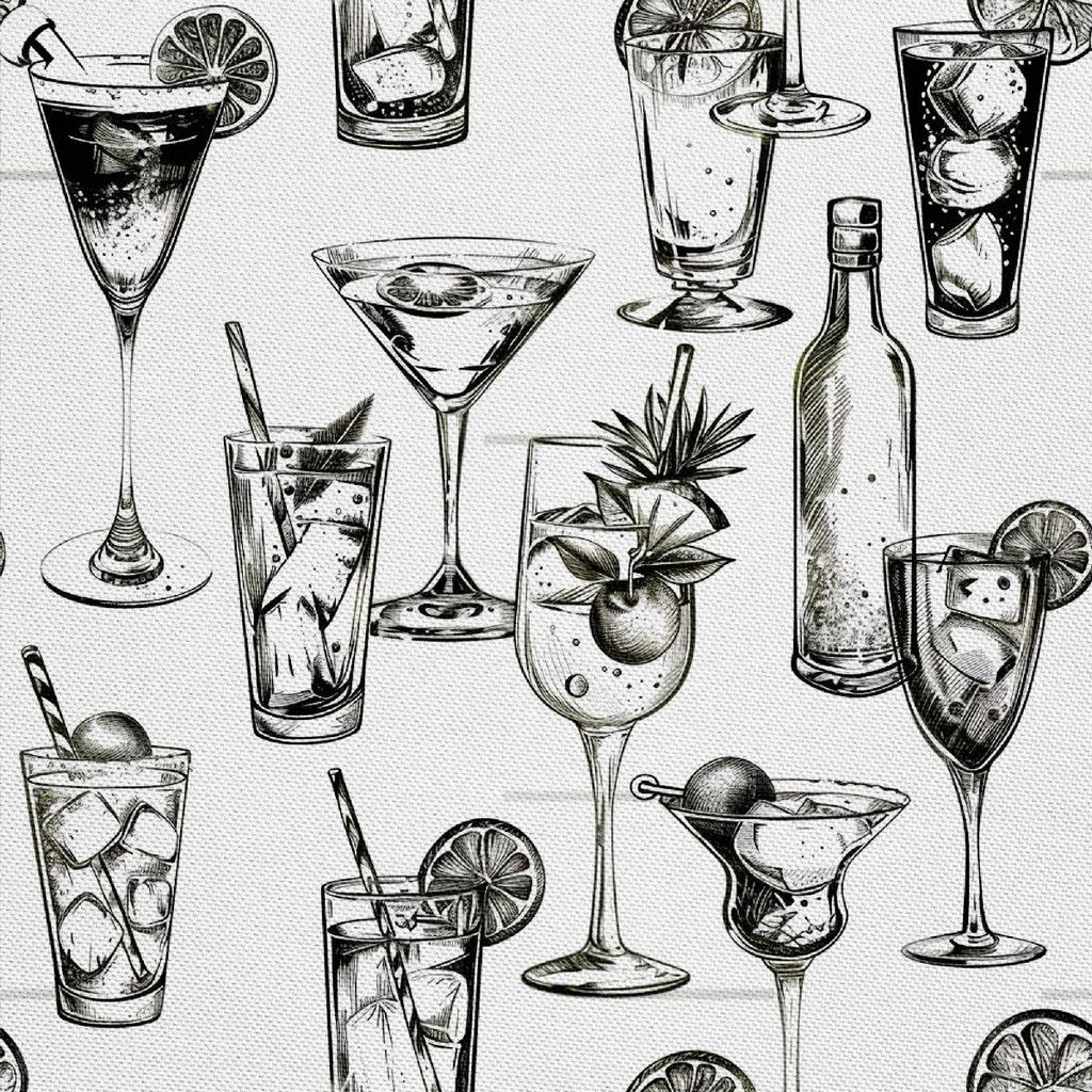 OUTDOOR DEKOSTOFFE OXFORD - Motiv Cocktail | DX8601