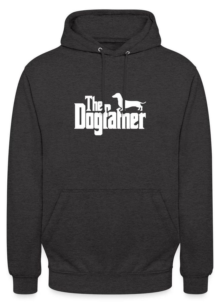 Spreadshirt The Dogfather | Dackel Uni Hoodie, M, Anthrazit