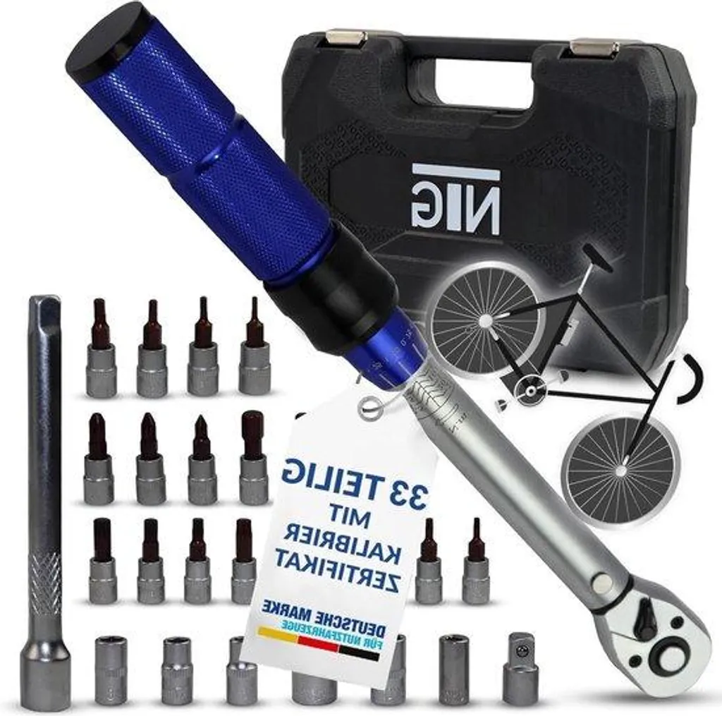 Clé dynamométrique 5-25 Nm en acier robuste avec coffret de rangement