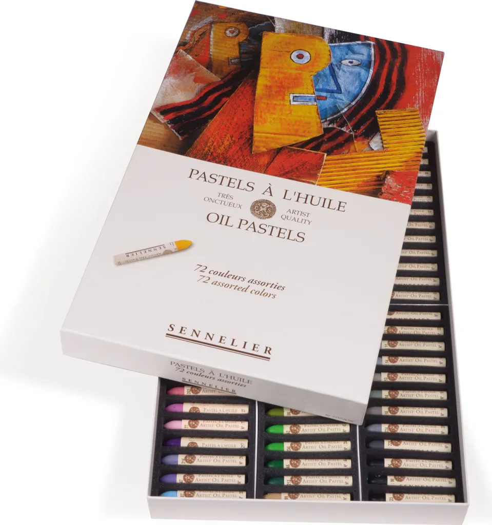 Sennelier Pastels à l'huile N132520.720 Boîte de 72 Couleurs Assorties