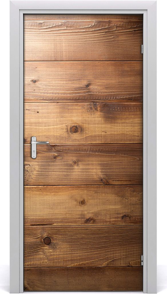 Tulup Türaufkleber 95x205 cm Dekorative Aufkleber Selbstklebend Wasserdichte Tapete Abnehmbar Schlafzimmer Wohnzimmer Wohnkultur - Holzuntergrund