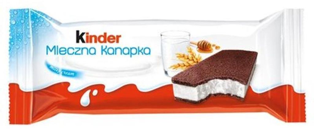 Biscuit fourré au lait Kinder Mleczna Kanapka 28 g Image du produit 