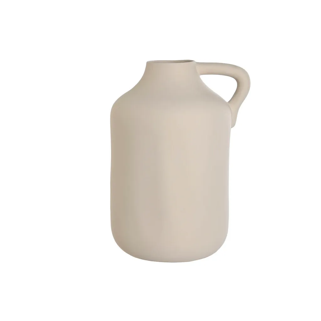 Vase Home ESPRIT Beige en Faïence Artisanale - Dimensions 34 x 50 cm
