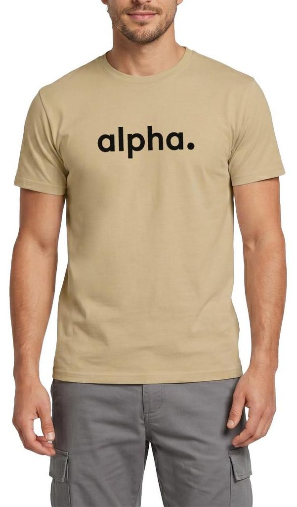 Spreadshirt Stromberg Firmenschriftzug von Alpha Männer T-Shirt, XXL, Sandbeige