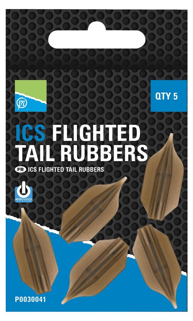 Preston Ics Flighted Tail Rubbers - 5 Gummiadapter Feedern