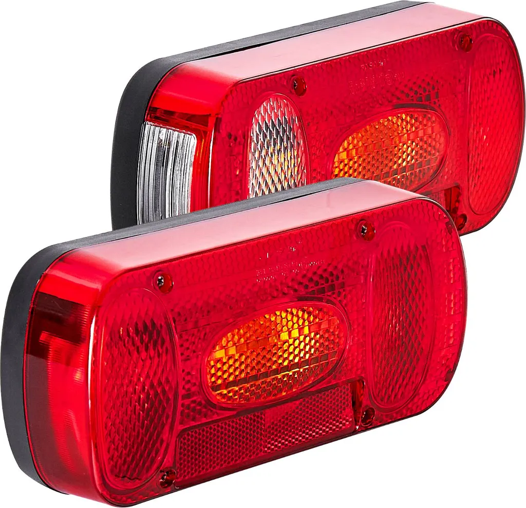 SucceBuy Kit Luci Rimorchio 6 Funzioni con Cablaggio - Fanali LED Camion