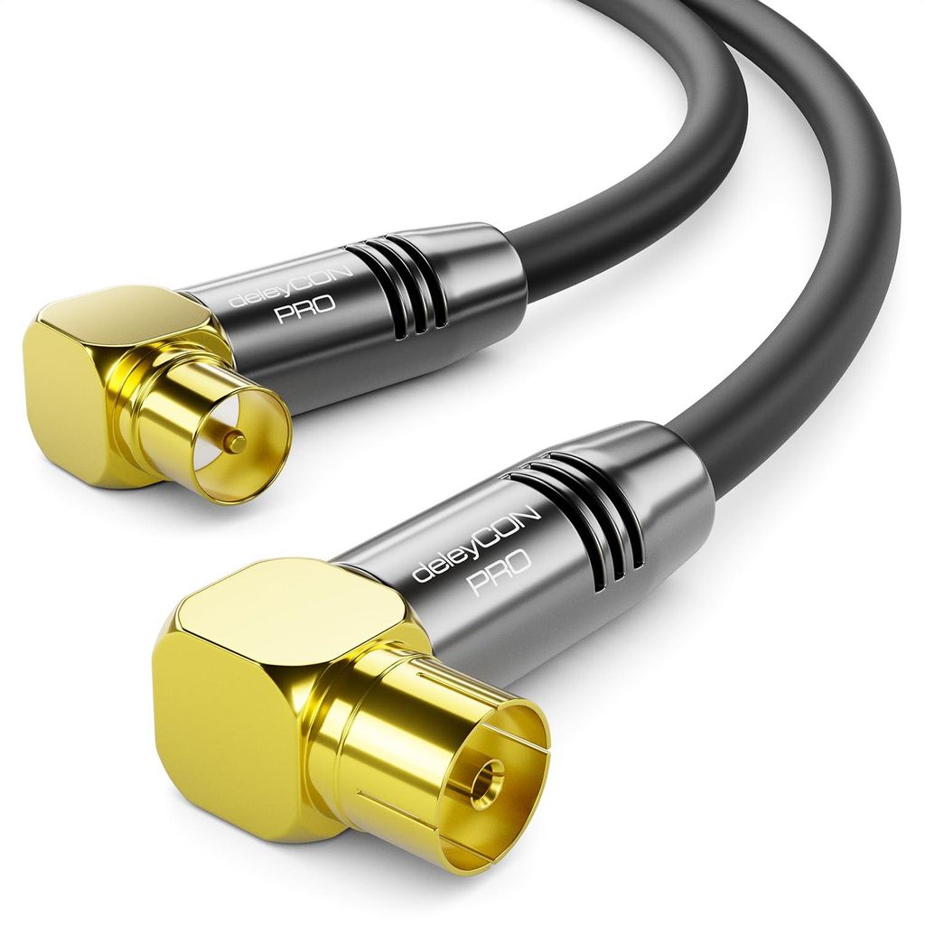 deleyCON MK550, 10 m, Koaxial, Koaxial, Schwarz Produktbild 