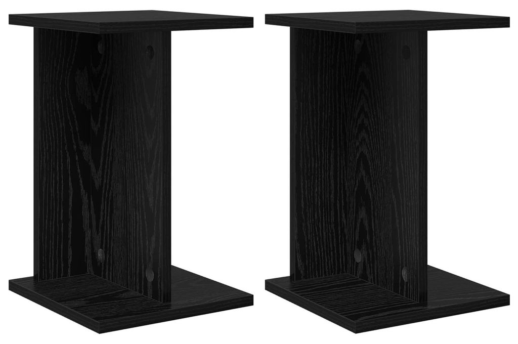 Pflanzenständer 2 pcs Schwarze Eiche 25 x 25,5 x 40,5 cm