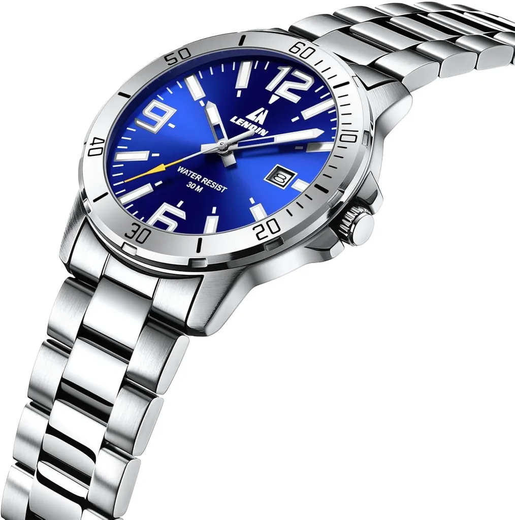 Orologio Uomo Acciaio Inox Impermeabile 3ATM - Vetro Antigraffio