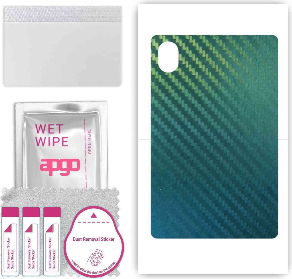 apgo Rückseite Schutzfolie, Skin, kompatibel mit Honor Pad X9, Hinten Displayschutzfolie aus Vinylfolie, kratzfest, einfache Montage - Kohlenstoff...