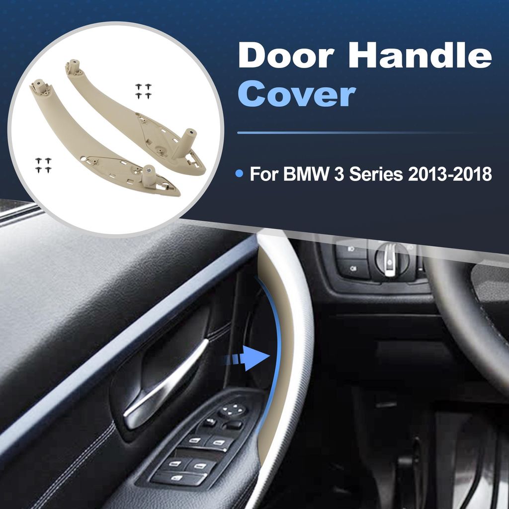1Paar Tür Griff Abdeckung für für BMW 320i 328i 330i 335i 340i 428i 430i 435i 440i Tür Zuggriff Innere Abdeckung Zierleiste 51417279311/5141727...