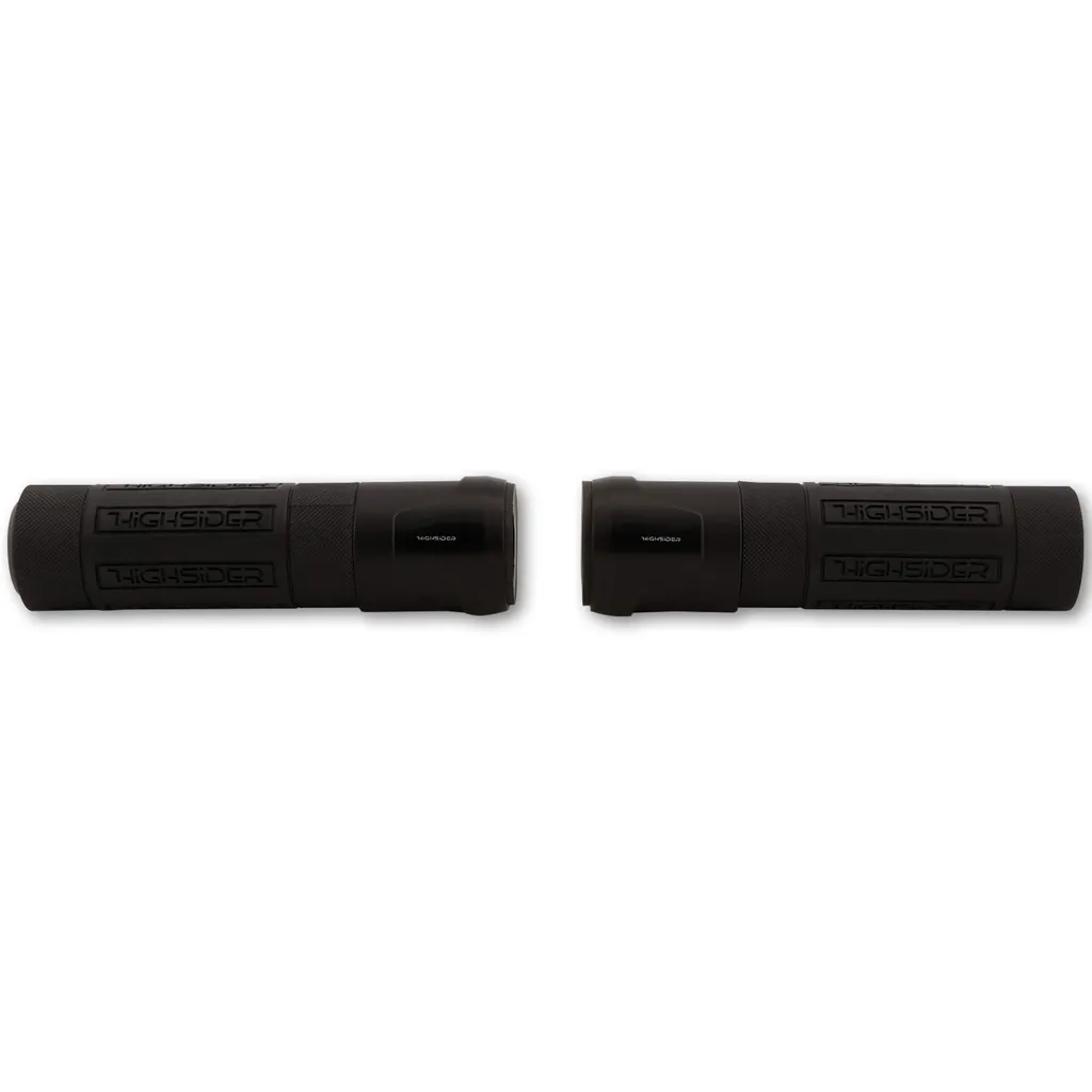 HIGHSIDER AKRON Poignées de Guidon 22,2mm (7/8") 132mm Caoutchouc Noir