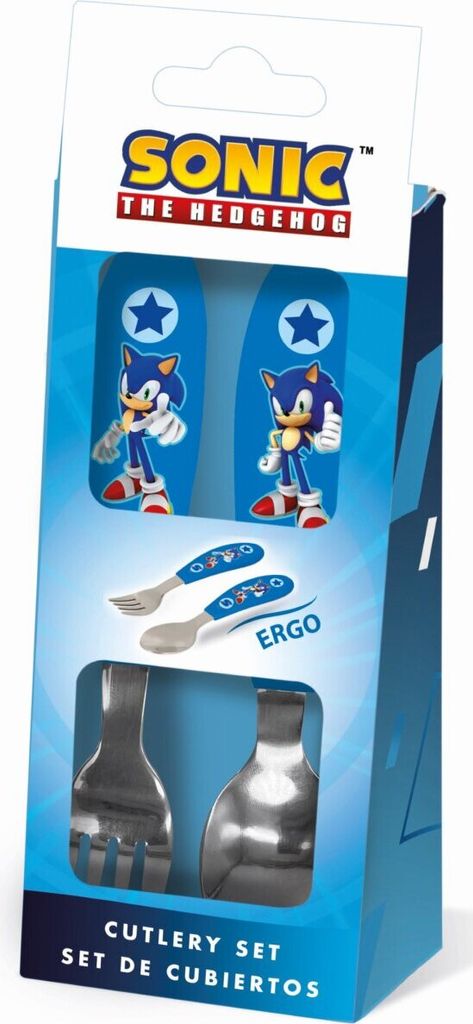Sonic der Igel Speed Metall-Ergo-Besteckset, 2-teilig Produktbild 