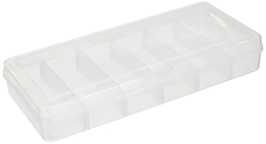 Boîte de rangement 42 plateaux à perles avec couvercle transparent