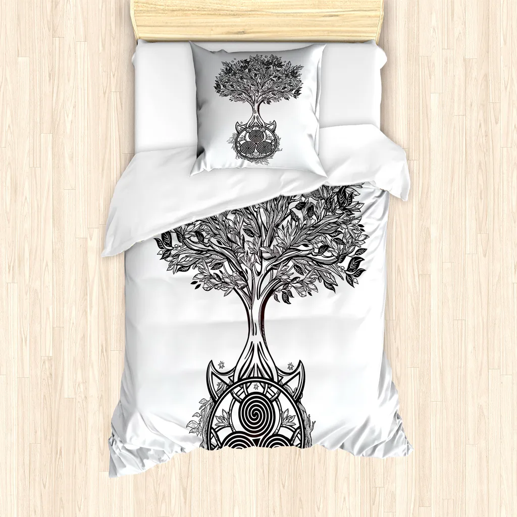 Set Copripiumino Celtico ABAKUHAUS Albero della Vita | Biancheria Singola