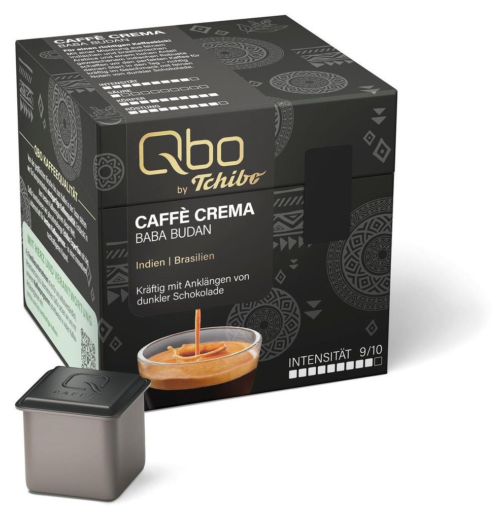 Tchibo Qbo Caffè Crema Baba Budan Premium Kaffeekapseln, 27 Produktbild 